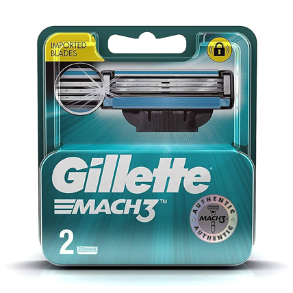 Gillette Shaving Blades Mach 3 Cartridges Set Of 2